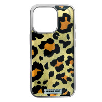 Чехол Накладка Leopard iPhone 16 Pro Золотая Чехол Накладка Leopard iPhone 16 Pro Золотая