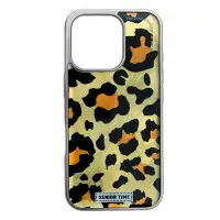Чехол Накладка Leopard iPhone 16 Pro Золотая
