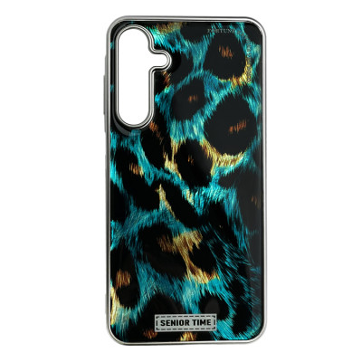 Чехол Накладка Leopard Samsung A356 (A35 5G) Зеленая
