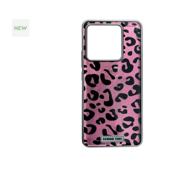 Чехол Накладка Leopard Xiaomi Redmi 13/ Poco M6 Розовая