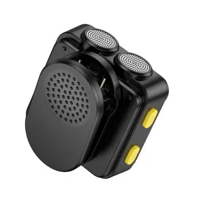 Бездротовий петличний мікрофон Hoco L17 Lightning + Type C Чорний