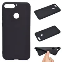 Панель-Чехол накладка Honor Umatt Silicone Huawei Y7 2018/Y7 Prime 2018 Черная, Силиконовая