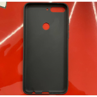Панель-Чехол накладка Honor Umatt Silicone Huawei Y7 2018/Y7 Prime 2018 Черная, Силиконовая