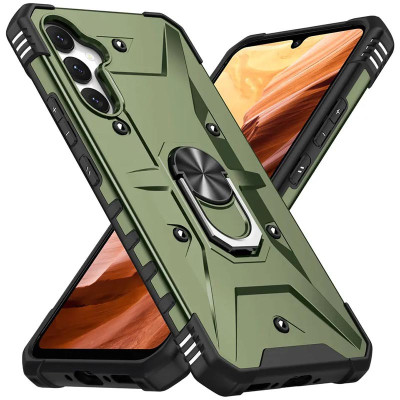 Чехол накладка Pathfinder Ring Samsung A346 (A34 5G) Зеленая