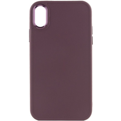 Чехол накладка Bonbon Metal iPhone XR Бордовая / Plum