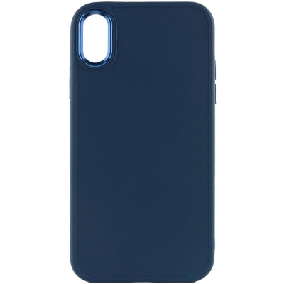 Чехол накладка Bonbon Metal iPhone XR Синяя / Cosmos Blue