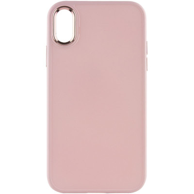 Чехол накладка Bonbon Metal iPhone XR Розовая / Light Pink