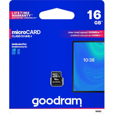 Карта пам\'яті Micro SD 16Gb GoodRam Class10