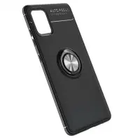 Чехол накладка Color Ring Samsung A415 (A41) Черная