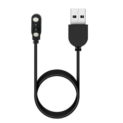 Зарядний кабель USB Kieslect Charger For Smartwatch Black, Чорний