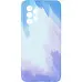 Чехол накладка Watercolor Samsung A525 (A52) Синяя