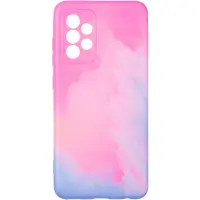 Чехол накладка Watercolor Samsung A525 (A52) Розовая