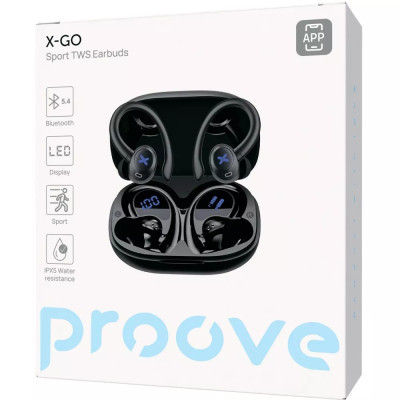 BT Навушники Proove X-Go TWS Чорные BT Навушники Proove X-Go TWS Чорные