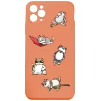 Чехол накладка HC Print iPhone 11 Оранжевая/Собаки