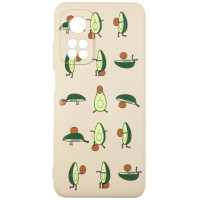 Чехол накладка HC Print iPhone XR Розовый Песок /Авокадо