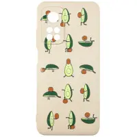 Чехол накладка HC Print iPhone XR Розовый Песок /Авокадо