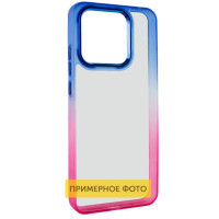 Чехол накладка Fresh sip Xiaomi Redmi Note 13 Pro 4G Розовый/ Синий