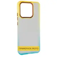 Чехол накладка Fresh sip Xiaomi Redmi Note 13 Pro 4G Бирюзовый/ Оранжевый