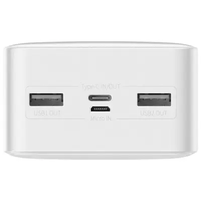 Универсальная мобильная батарея Повербанк Baseus Bipow 15W 30000mAh Белый Универсальная мобильная батарея Повербанк Baseus Bipow 15W 30000mAh Белый