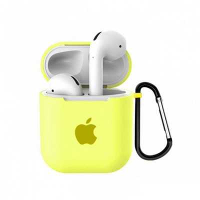 Чохол для навушників AirPods Logo Жовтий Flash