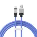 Кабель дата Baseus CoolPlay Lightning 1м Синий