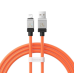 Кабель дата Baseus CoolPlay Lightning 1м Оранжевый