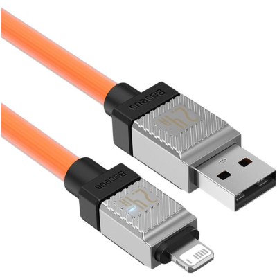 Кабель дата Baseus CoolPlay Lightning 1м Оранжевый