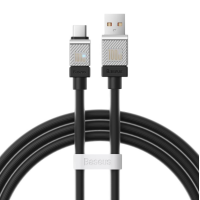 Кабель дата Baseus CoolPlay USB Type A - Type-C 100W 1м Чорний Кабель дата Baseus CoolPlay USB Type A - Type-C 100W 1м Чорний