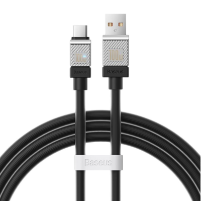 Кабель дата Baseus CoolPlay USB Type A - Type-C 100W 1м Чорний