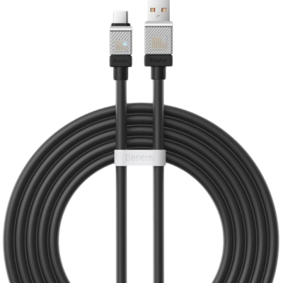 Кабель дата Baseus CoolPlay USB Type A - Type-C 100W 2м Чорний