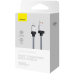Кабель дата Baseus CoolPlay USB Type A - Type-C 100W 2м Чорний