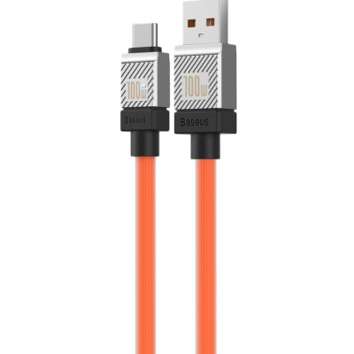 Кабель дата Baseus CoolPlay USB Type A - Type-C 1м 100W Помаранчевий