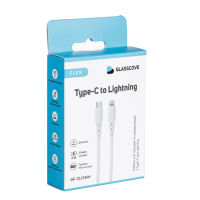 Кабель дата Glasscove Flex Type-C to Lightning 1м Білий Кабель дата Glasscove Flex Type-C to Lightning 1м Білий