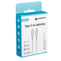 Кабель Glasscove Braid Type-C to Lightning 1м Білий