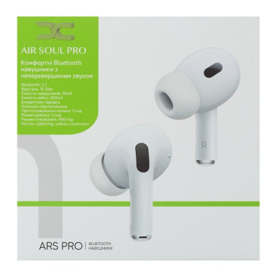Бездротові навушники DC Air Soul Pro (ARS Pro), Білий