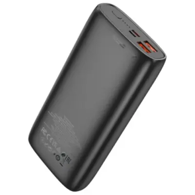 Универсальная мобильная батарея Повербанк Hoco J122A PD+QC 3.0 22.5W 20000mAh Чёрный