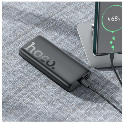 Универсальная мобильная батарея Повербанк Hoco J122A PD+QC 3.0 22.5W 20000mAh Чёрный