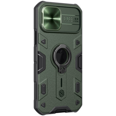 Чехол накладка Nillkin Camshield ArmorPhone 13 Pro Зеленая
