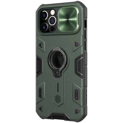 Чехол накладка Nillkin Camshield ArmorPhone 13 Pro Зеленая