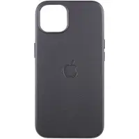 Чехол накладка Leather Case with MagSafe iPhone 13 /Midnight (AAA Animation)
