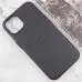 Чохол накладка Leather Case with MagSafe iPhone 13 Чорна /Midnight (AAA Animation)