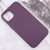 Чехол накладка Leather Case with MagSafe iPhone 13 Темная вишня/Dark Cheryy (AAA Animation)
