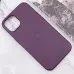 Чехол накладка Leather Case with MagSafe iPhone 13 Темная вишня/Dark Cheryy (AAA Animation)