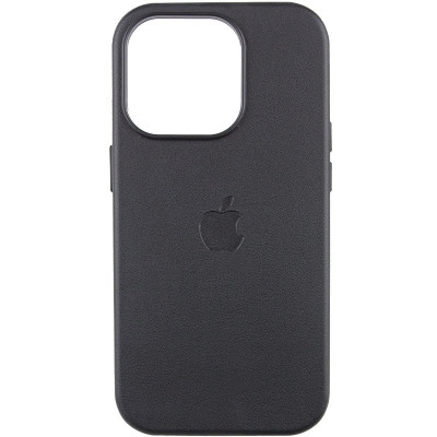 Чехол накладка Leather Case with MagSafe iPhone 13 Pro /Midnight (AAA Animation)