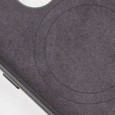Чехол накладка Leather Case with MagSafe iPhone 13 Pro /Midnight (AAA Animation)