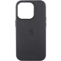 Чехол накладка Leather Case with MagSafe iPhone 13 Pro Max /Midnight (AAA Animation)