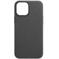 Чехол накладка Leather Case with MagSafe iPhone 14 Pro /Midnight (AAA Animation)