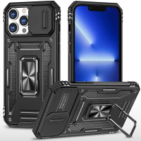 Чехол накладка Camshield Army Ring Iphone 11 Pro Max Черная