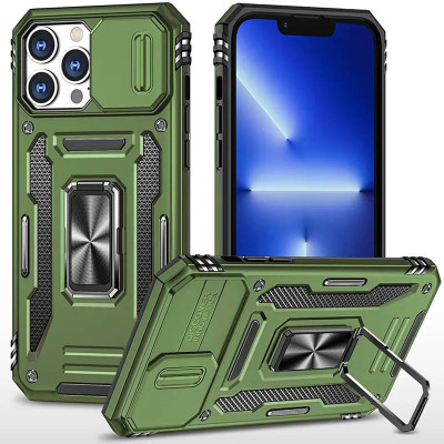 Чохол накладка Camshield Army Ring iPhone 12/12 Pro Оливкова