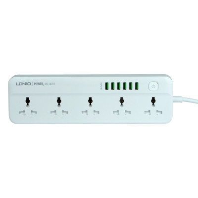 Мережевий Подовжувач LDNIO SC5614 5 socket/ 6USB